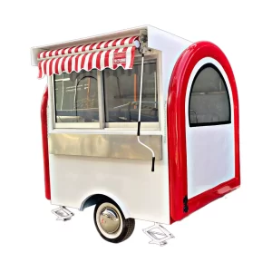 Discover the perfect Food Truck for Sale in the USA - the Best Monte Carlo Food Trailer with Italian Retro Charm. Our versatile food truck offers Taco, Hot Dog, Tamales, Coffee, Ice Cream and more. Equipped with 3 sinks, a fryer, and a rain protection system, it's a complete mobile kitchen. Explore this unique opportunity now from Trailer Concept