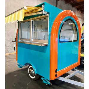 Discover the perfect Food Truck for Sale in the USA - the Best Positano Food Trailer with Italian Retro Charm. Our versatile food truck offers Taco, Hot Dog, Tamales, Coffee, Ice Cream and more. Equipped with 3 sinks, a fryer, and a rain protection system, it's a complete mobile kitchen. Explore this unique opportunity now from Trailer Concept