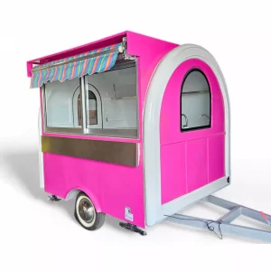 Discover the perfect Food Truck for Sale in the USA - the Best Doux Food Trailer with Italian Retro Charm. Our versatile food truck offers Taco, Hot Dog, Tamales, Coffee, Ice Cream and more. Equipped with 3 sinks, a fryer, and a rain protection system, it's a complete mobile kitchen. Explore this unique opportunity now from Trailer Concept