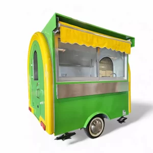 Discover the perfect Food Truck for Sale in the USA - the Best Tournesol Food Trailer with Italian Retro Charm. Our versatile food truck offers Taco, Hot Dog, Tamales, Coffee, Ice Cream and more. Equipped with 3 sinks, a fryer, and a rain protection system, it's a complete mobile kitchen. Explore this unique opportunity now from Trailer Concept